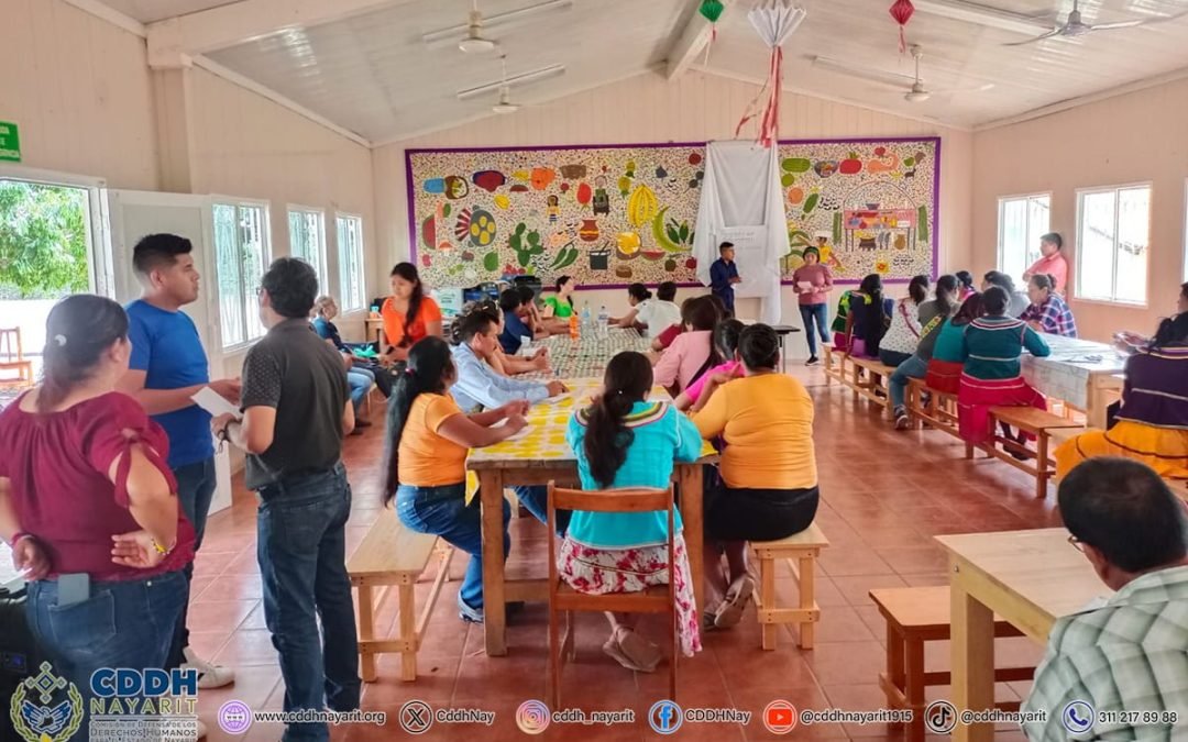 La secretaría ejecutiva estuvo en el poblado de Santa Cruz de Guaybel, Municipio Del Nayar, capacitando al personal del Albergue ubicado en esa localidad.