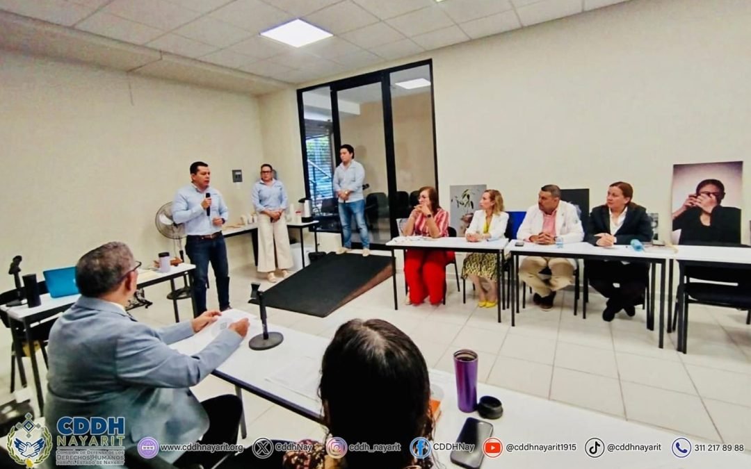 Recibe la Comisión de Defensa de los Derechos Humanos para el Estado de Nayarit a los integrantes de la 𝗖𝗼𝗺𝗶𝘀𝗶ó𝗻 𝗘𝘀𝘁𝗮𝘁𝗮𝗹 𝗱𝗲 𝗕𝗶𝗼é𝘁𝗶𝗰𝗮 𝗡𝗮𝘆𝗮𝗿𝗶𝘁, quienes este jueves realizaron la 𝗦𝗲𝗴𝘂𝗻𝗱𝗮 𝗥𝗲𝘂𝗻𝗶ó𝗻 𝗢𝗿𝗱𝗶𝗻𝗮𝗿𝗶𝗮 𝟮𝟬𝟮𝟱.