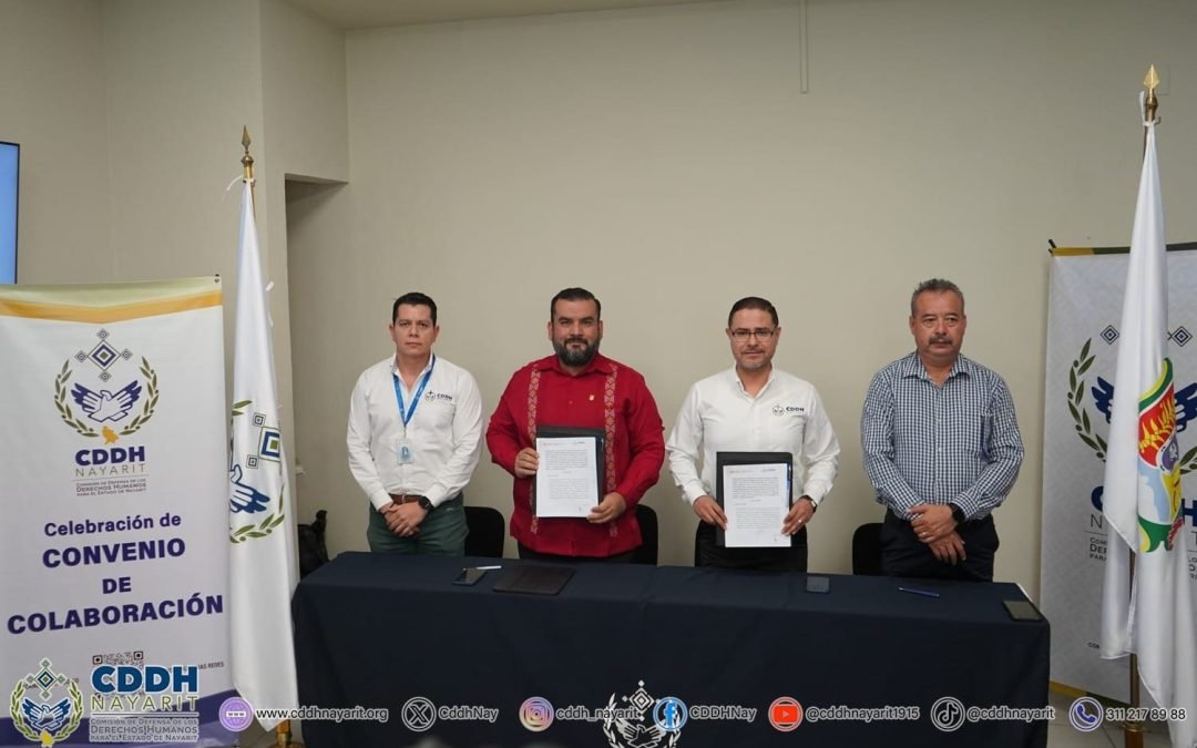 S𝘂𝘀𝗰𝗿𝗶𝗯𝗲𝗻, 𝗽𝗼𝗿 𝗽𝗿𝗶𝗺𝗲𝗿𝗮 𝘃𝗲𝘇, 𝗰𝗼𝗻𝘃𝗲𝗻𝗶𝗼 𝗱𝗲 𝗰𝗼𝗹𝗮𝗯𝗼𝗿𝗮𝗰𝗶ó𝗻 con la 𝗦𝗲𝗰𝗿𝗲𝘁𝗮𝗿í𝗮 𝗘𝗷𝗲𝗰𝘂𝘁𝗶𝘃𝗮 𝗱𝗲𝗹 𝗦𝗶𝘀𝘁𝗲𝗺𝗮 𝗟𝗼𝗰𝗮𝗹 𝗔𝗻𝘁𝗶𝗰𝗼𝗿𝗿𝘂𝗽𝗰𝗶ó𝗻 𝗱𝗲𝗹 𝗘𝘀𝘁𝗮𝗱𝗼 𝗱𝗲 𝗡𝗮𝘆𝗮𝗿𝗶𝘁, representada por su presidente, 𝗗𝗿. 𝗖𝗮𝗿𝗹𝗼𝘀 𝗔𝗹𝗯𝗲𝗿𝘁𝗼 𝗣𝗿𝗶𝗲𝘁𝗼 𝗚𝗼𝗱𝗼𝘆