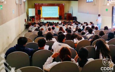 La CDDH Nayarit capacita al alumnado de la Preparatoria número 1 de la Universidad Autónoma de Nayarit.