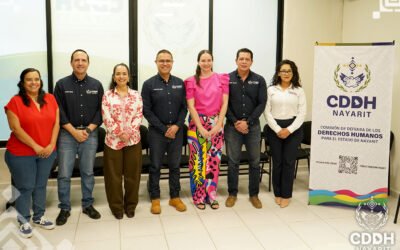 Consejeras del Instituto Estatal Electoral de Nayarit IEE Nayarit visitan la sede de la Comisión de Defensa de los Derechos Humanos para el Estado de Nayarit.