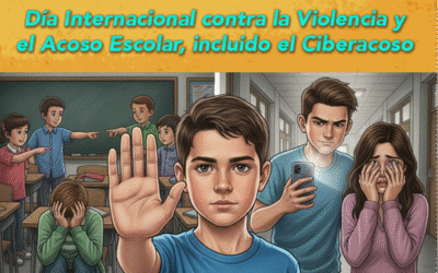 Cada primer jueves de noviembre se celebra el 𝗱𝗶́𝗮 𝗜𝗻𝘁𝗲𝗿𝗻𝗮𝗰𝗶𝗼𝗻𝗮𝗹 𝗰𝗼𝗻𝘁𝗿𝗮 𝗹𝗮 𝗩𝗶𝗼𝗹𝗲𝗻𝗰𝗶𝗮 𝘆 𝗲𝗹 𝗔𝗰𝗼𝘀𝗼 𝗘𝘀𝗰𝗼𝗹𝗮𝗿, 𝗶𝗻𝗰𝗹𝘂𝗶𝗱𝗼 𝗲𝗹 𝗖𝗶𝗯𝗲𝗿 𝗮𝗰𝗼𝘀𝗼. Un problema cada vez mas extendido, sobre todo con niños con discapacidad como un blanco fácil.