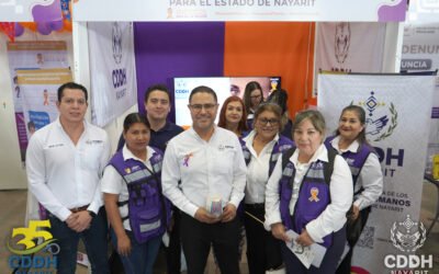 La Comisión de Defensa de los Derechos Humanos para el Estado de Nayarit presente y activa en la estrategia integral contra la violencia de género.