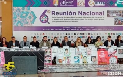 Esta comisión asistió a la 6a Reunión Nacional de la Unión y de la Red Nacional de Búsqueda de Personas la RIAPD.