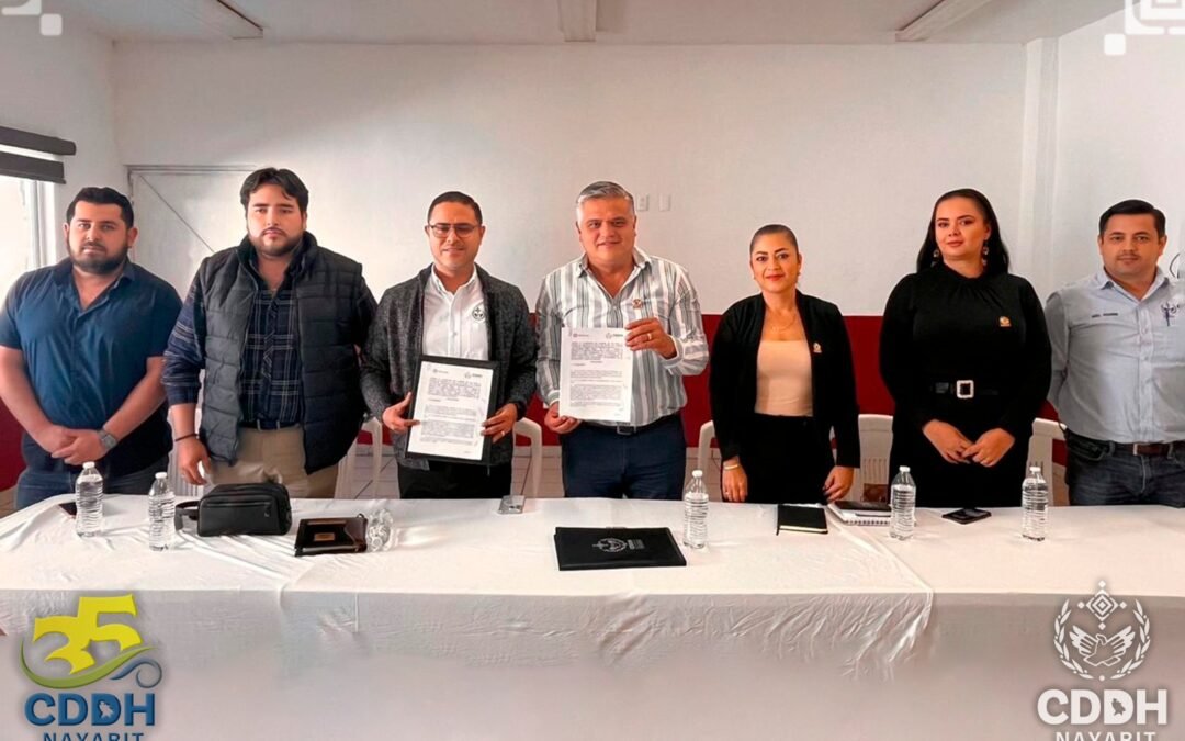 Seguimos establenciendo redes de trabajo, acercando la CDDH Nayarit a todos los municipios de nuestro estado.