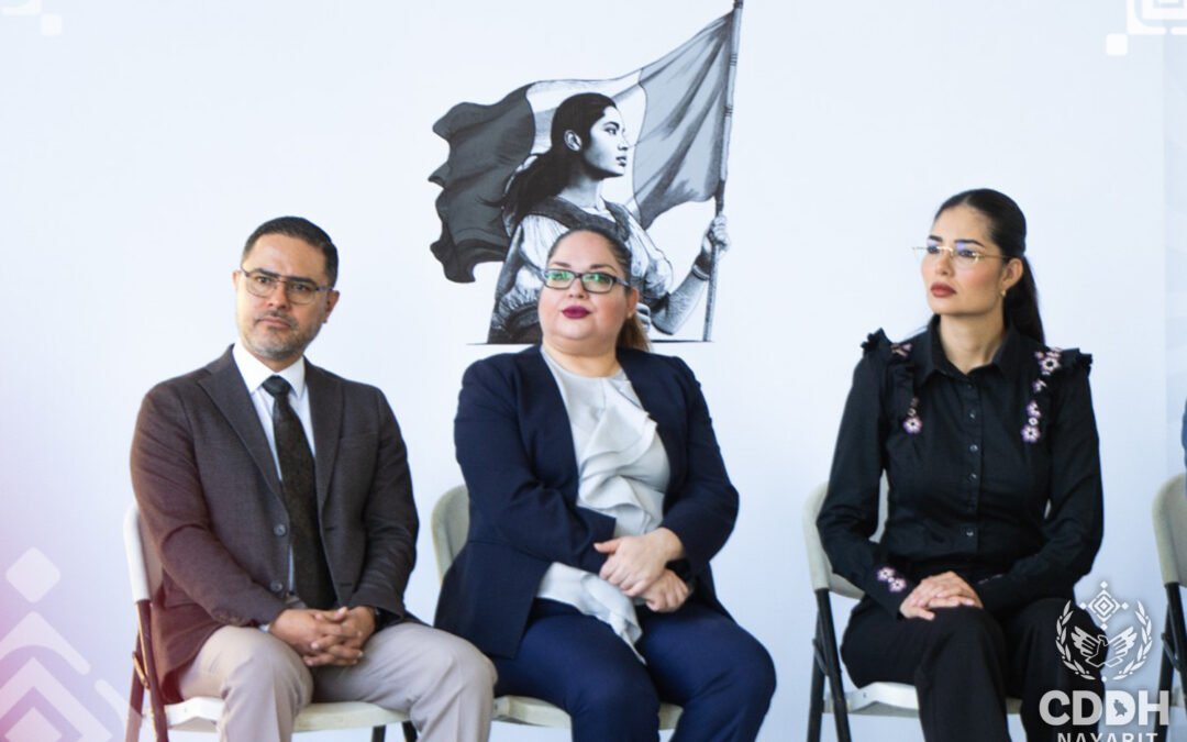 La Comisión de Defensa de los Derechos Humanos para el Estado de Nayarit, presente en la Ceremonia de Protesta de Bandera del Servicio Militar Nacional.