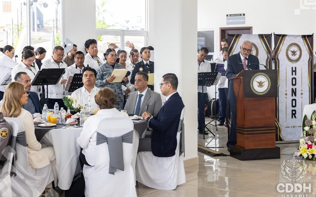 Participa el Dr. Carlos Alberto Prieto Godoy, presidente de la Comisión de Defensa de los Derechos Humanos para el Estado de Nayarit, en el acto por el Séptimo Aniversario de la Guardia Nacional.