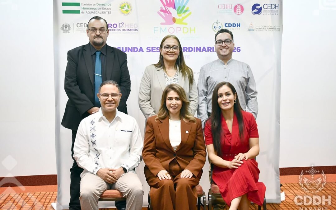 CDDH Nayarit presente en la 𝟮ª 𝗦𝗲𝘀𝗶𝗼́𝗻 𝗢𝗿𝗱𝗶𝗻𝗮𝗿𝗶𝗮 𝗱𝗲 𝗹𝗮 𝗭𝗼𝗻𝗮 𝗢𝗲𝘀𝘁𝗲 𝗱𝗲 𝗹𝗮 𝗙𝗠𝗢𝗣𝗗𝗛