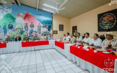 Participa el presidente de la Comisión de Defensa de los Derechos Humanos para el Estado de Nayarit (CDDH Nayarit) en la Mesa Estatal de Construcción de la Paz y la Seguridad en el municipio de Acaponeta.