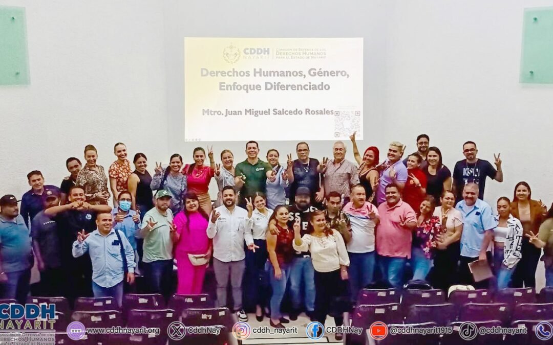 Capacita CDDH Nayarit al funcionariado de CECA, MARAKAME, CECOSAMA y Secretaria de Salud del Estado de Nayarit.