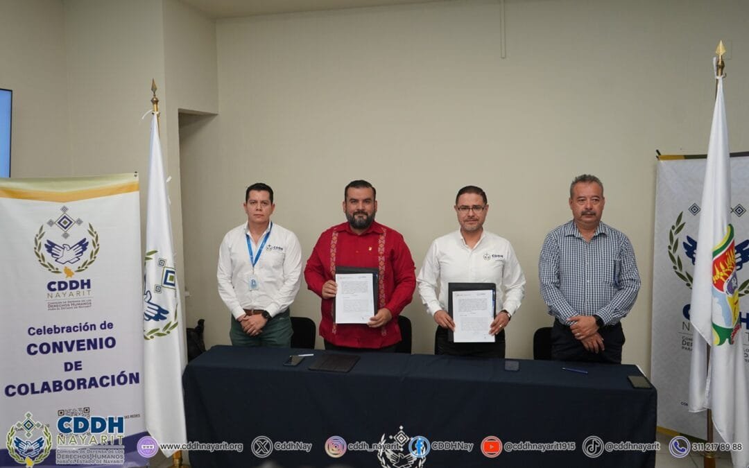 S𝘂𝘀𝗰𝗿𝗶𝗯𝗲𝗻, 𝗽𝗼𝗿 𝗽𝗿𝗶𝗺𝗲𝗿𝗮 𝘃𝗲𝘇, 𝗰𝗼𝗻𝘃𝗲𝗻𝗶𝗼 𝗱𝗲 𝗰𝗼𝗹𝗮𝗯𝗼𝗿𝗮𝗰𝗶ó𝗻 con la 𝗦𝗲𝗰𝗿𝗲𝘁𝗮𝗿í𝗮 𝗘𝗷𝗲𝗰𝘂𝘁𝗶𝘃𝗮 𝗱𝗲𝗹 𝗦𝗶𝘀𝘁𝗲𝗺𝗮 𝗟𝗼𝗰𝗮𝗹 𝗔𝗻𝘁𝗶𝗰𝗼𝗿𝗿𝘂𝗽𝗰𝗶ó𝗻 𝗱𝗲𝗹 𝗘𝘀𝘁𝗮𝗱𝗼 𝗱𝗲 𝗡𝗮𝘆𝗮𝗿𝗶𝘁, representada por su presidente, 𝗗𝗿. 𝗖𝗮𝗿𝗹𝗼𝘀 𝗔𝗹𝗯𝗲𝗿𝘁𝗼 𝗣𝗿𝗶𝗲𝘁𝗼 𝗚𝗼𝗱𝗼𝘆